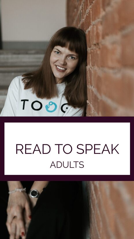 READ TO SPEAK for adults